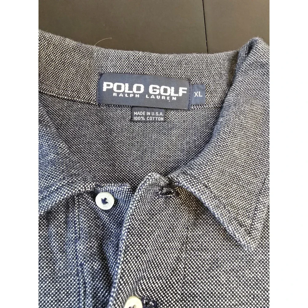 Men's Vintage 90s‎ Polo By Ralph Lauren Golf Polo Shirt XL
